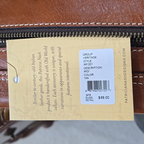 Patricia Nash tech portfolio for tablet, tan - Picture 8 of 8